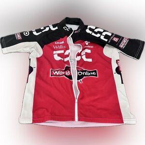Vintage Team CSC World Online ASSOS Cycling Jersey Sz M Pro Issue Era 2000-01